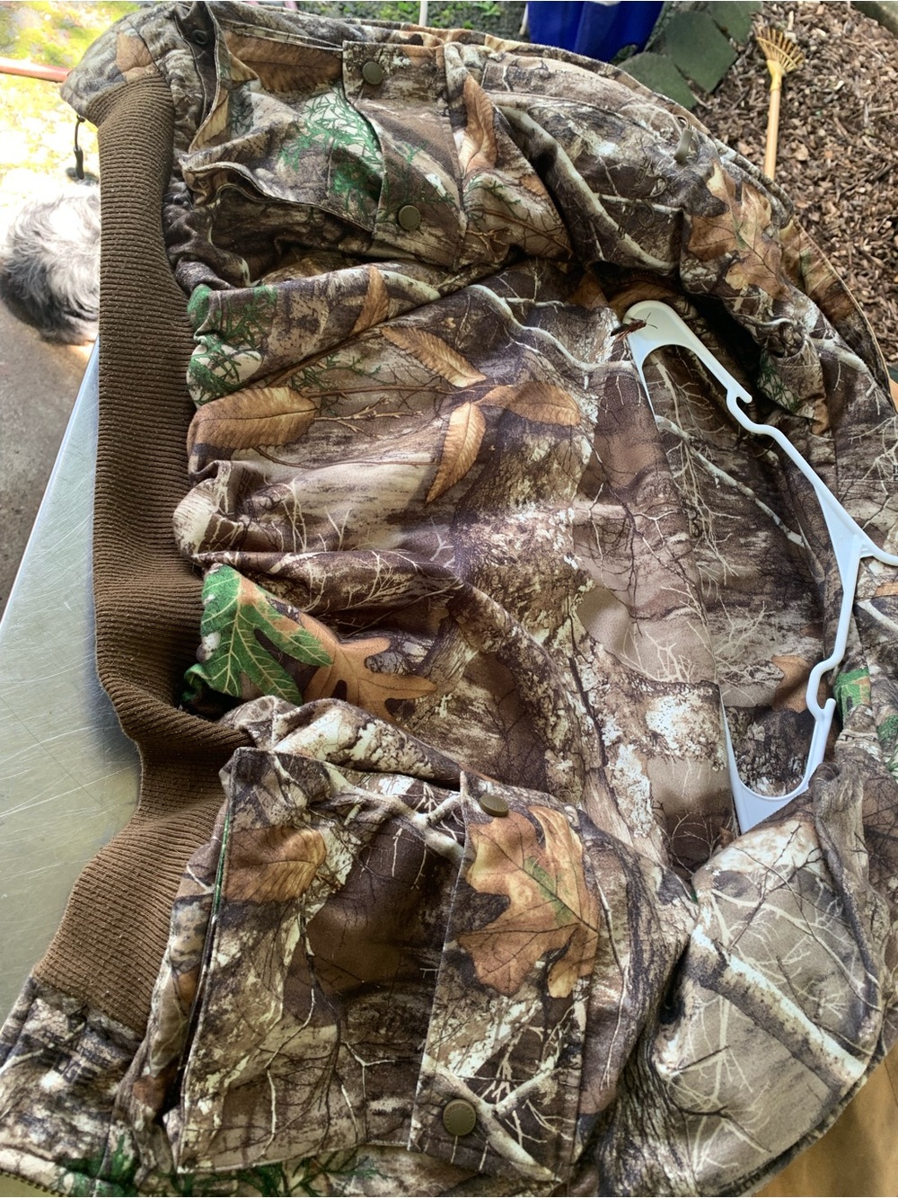 Realtree Men's Reversible Camo Hunting Bomber Jacket Hooded Full Zip Size Small - Picture 11 of 15
